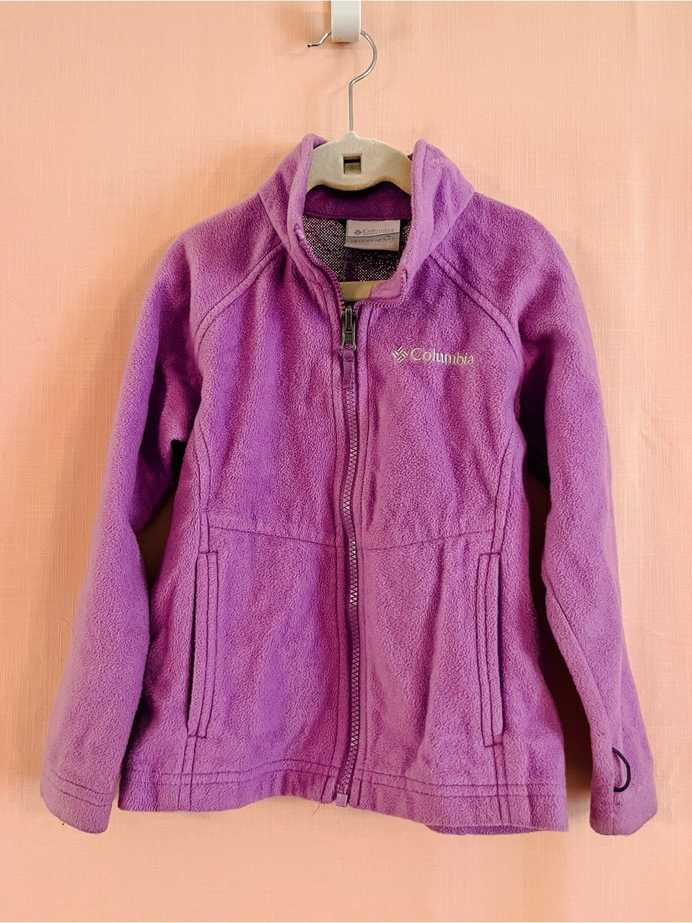 Columbia Girls Purple Full-Zip Omniheat Fleece Jacket